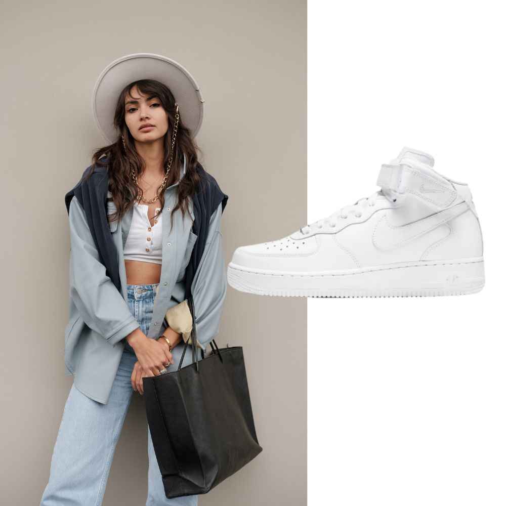 outfit boho con tenis Nike para mujer