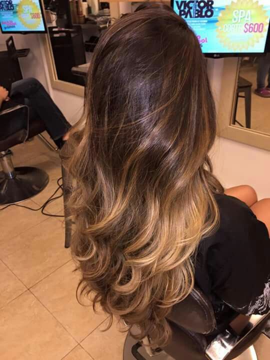 balayage miel para cabello oscuro