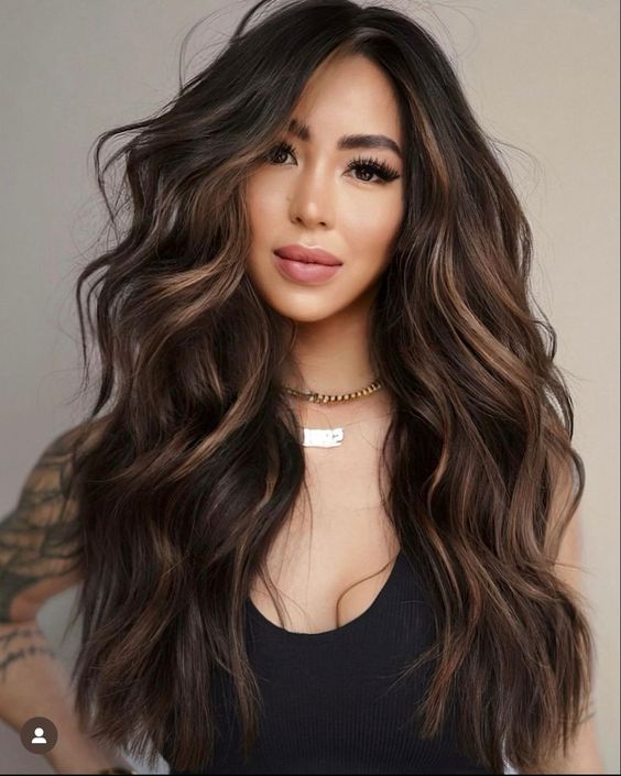 balayage para cabello negro de pieles morenas