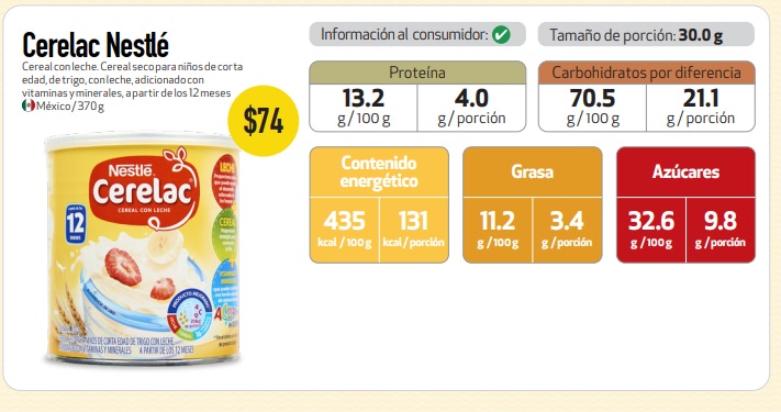 cerelac nestle mejor cereal para niños de corta edad 