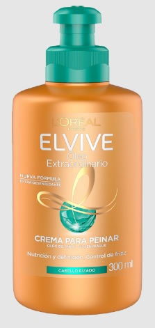 crema para peinar elvive cabello rizado