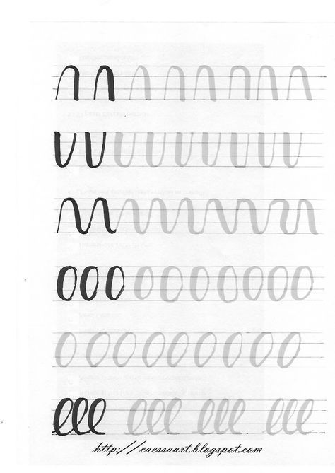 ejercicios basicos de lettering