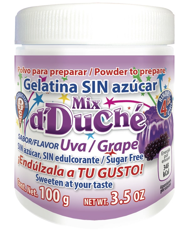 mixdduche gelatina sin azucar ni edulcorantes profeco