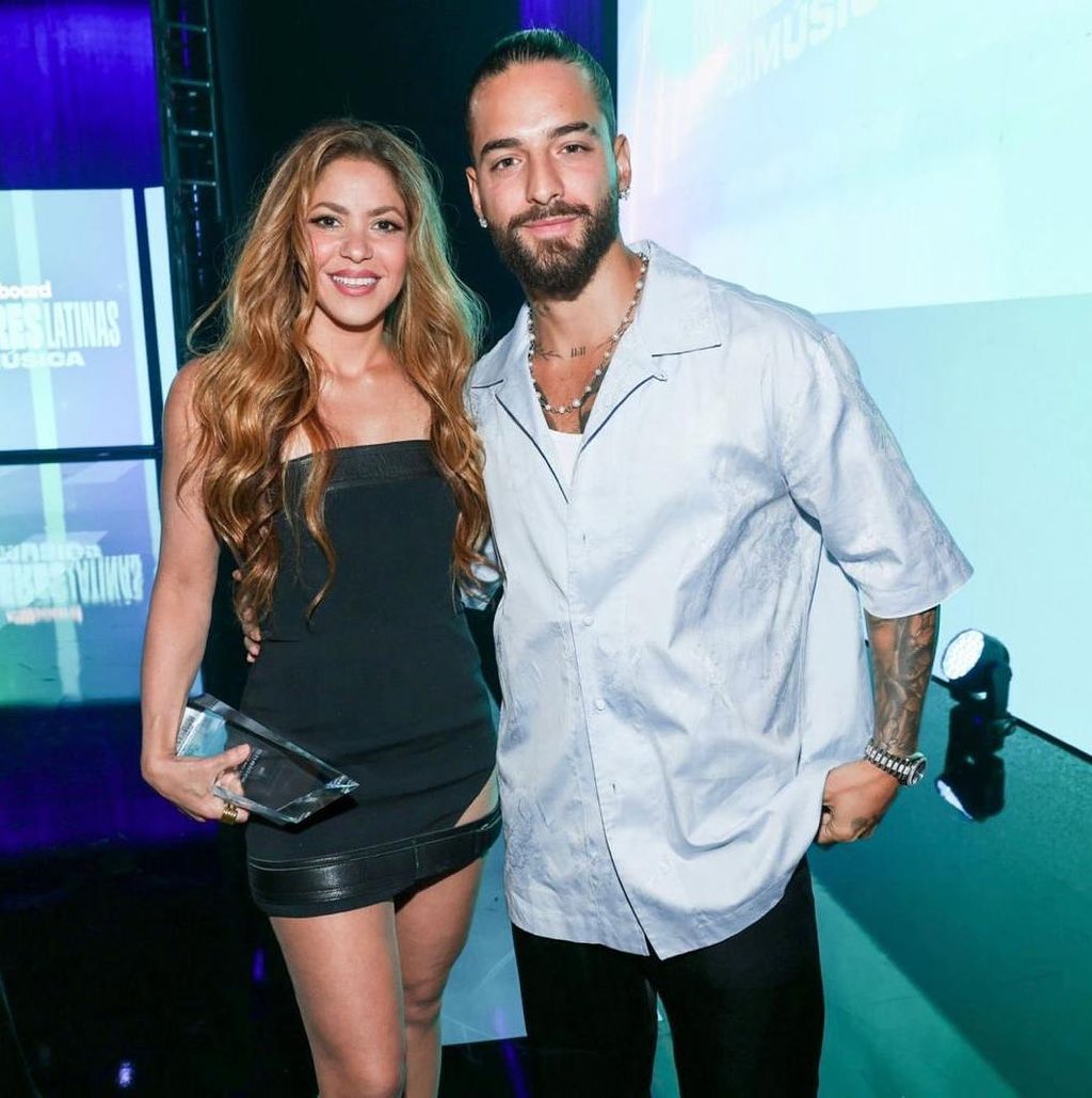 shakira y maluma en los premios billboard