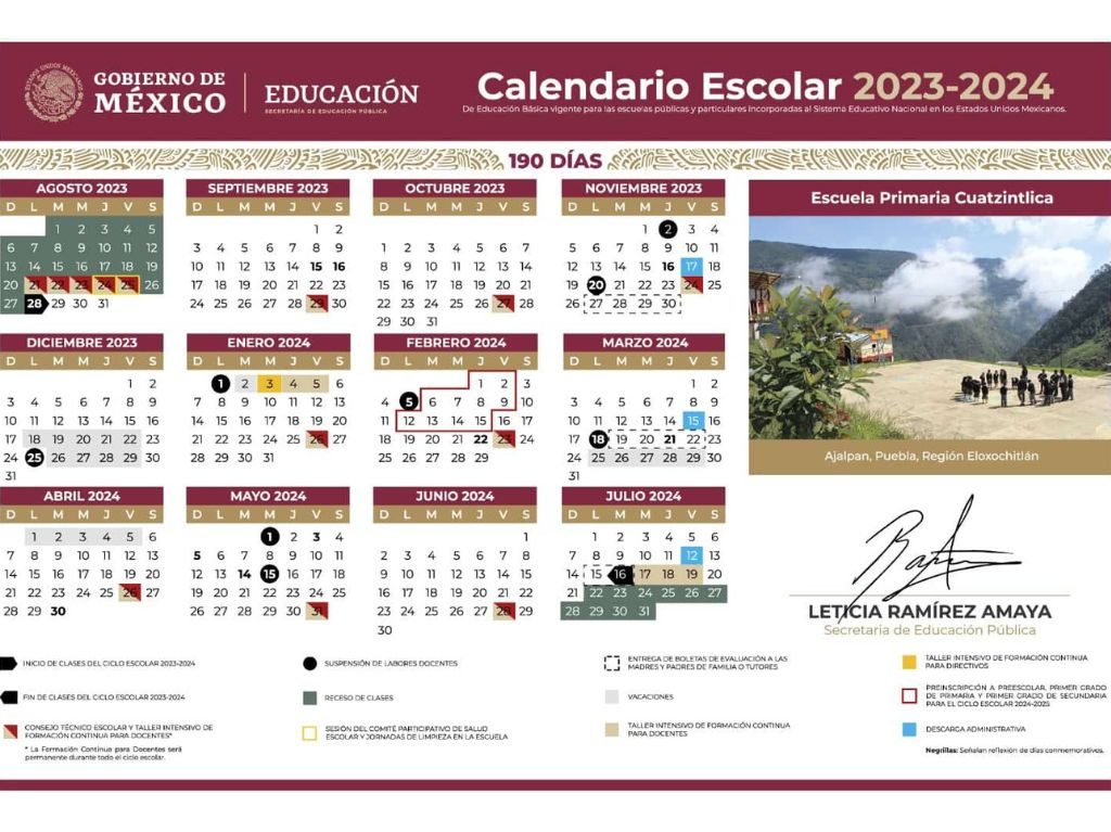 ciclo escolar 2023 2024