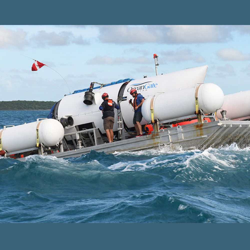 Desaparece submarino con turistas en exploración del Titanic 1