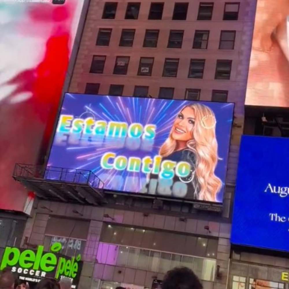 Wendy Guevara aparece en las pantallas del Times Square en New York 0