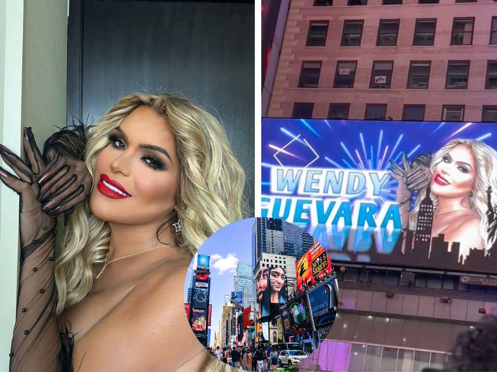 Wendy Guevara aparece en las pantallas del Times Square en New York