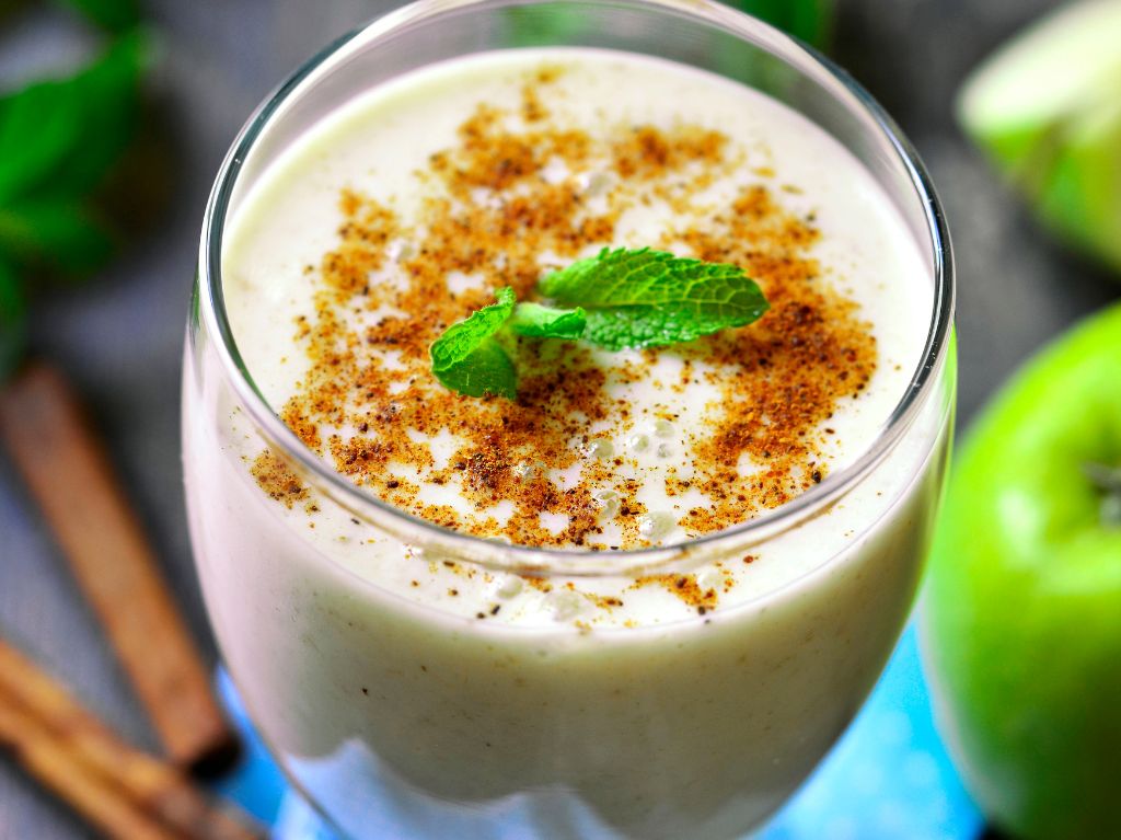 licuado de avena con manzana
