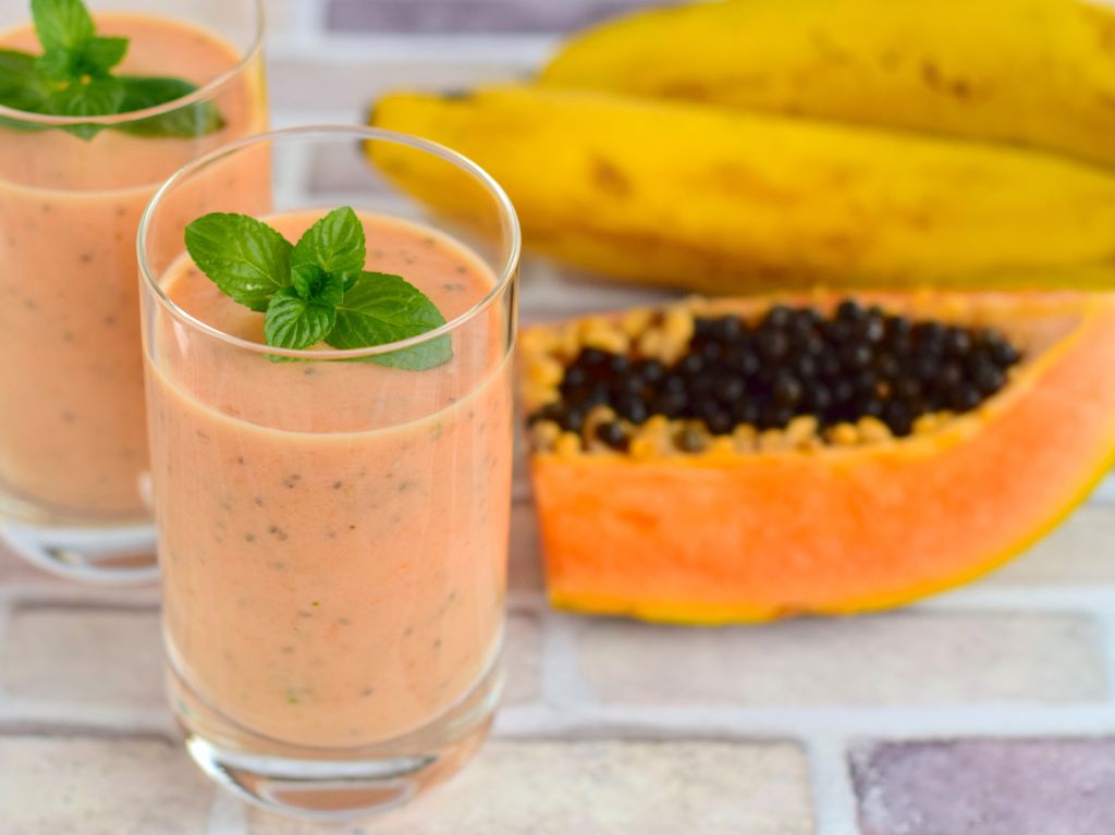 licuado de avena con papaya 