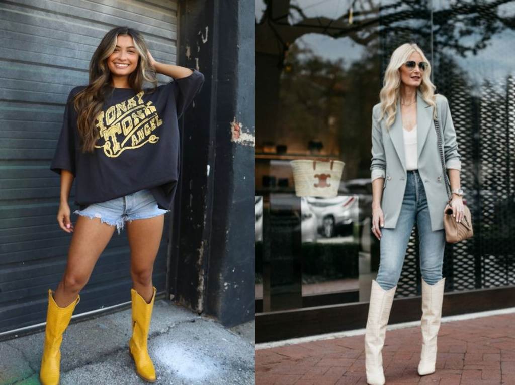 Outfits con botas vaqueras que serán un must esta temporada
