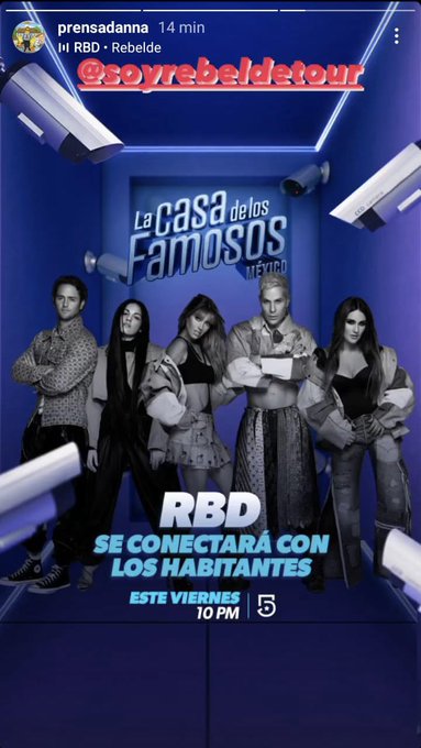 RBD será invitado especial en ‘La Casa de los Famosos’ este viernes 0