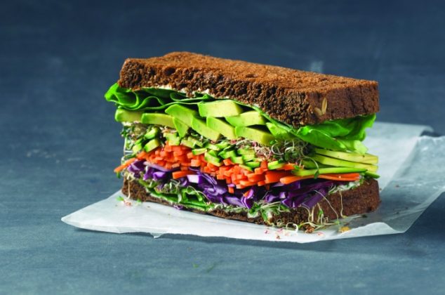 sándwich de vegetales