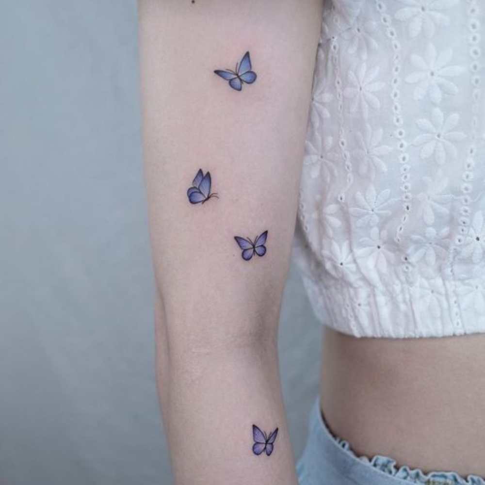 Tatuajes de mariposas pequeñas con un gran significado 2