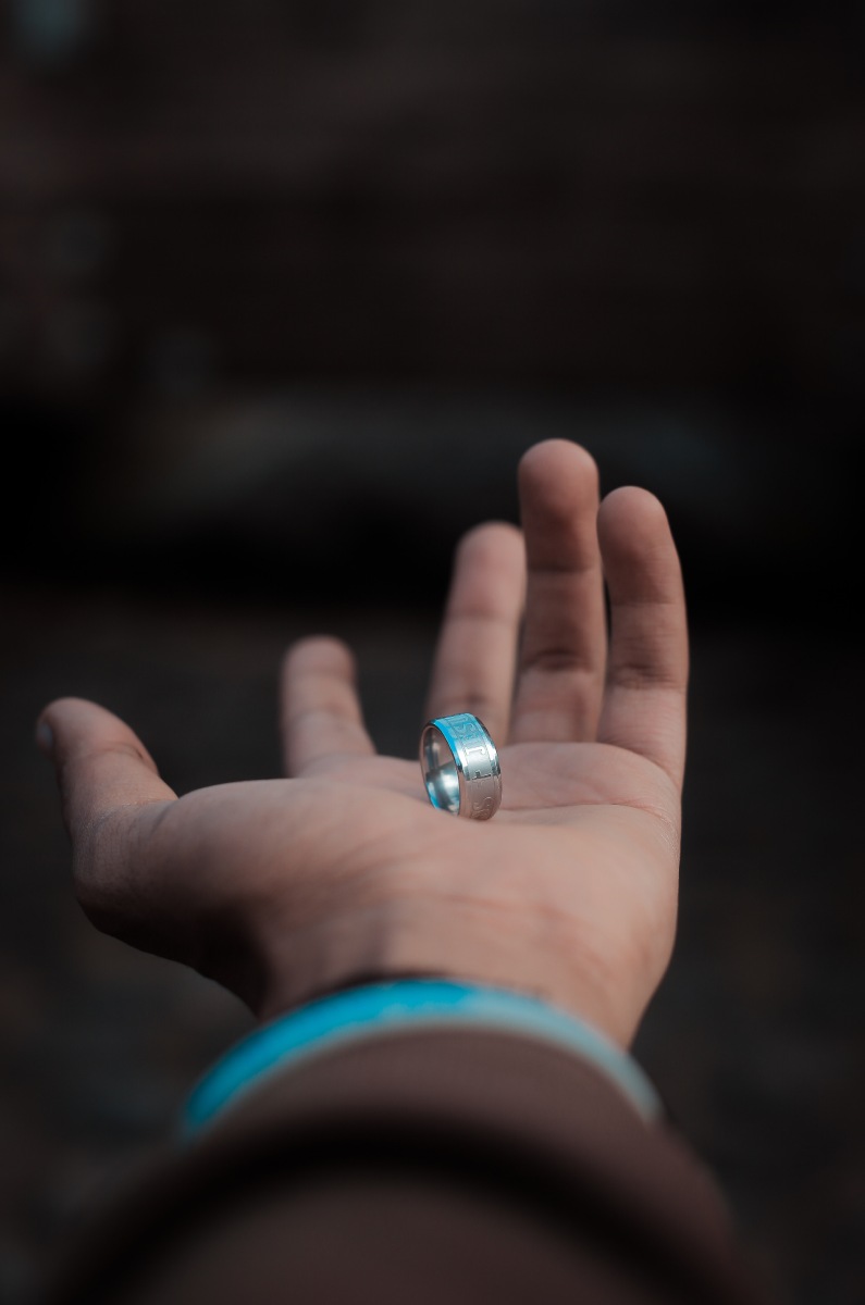 anillo de plata hombre