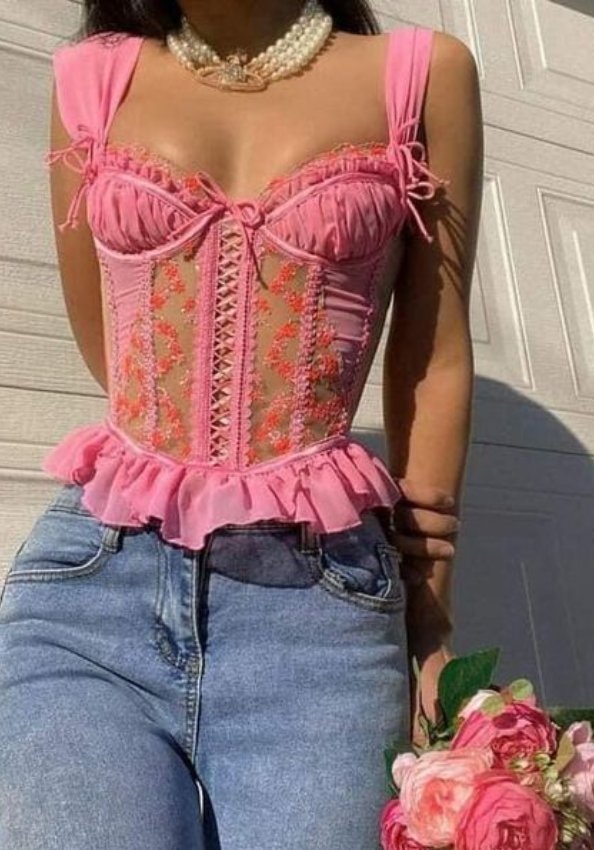 corset rosa