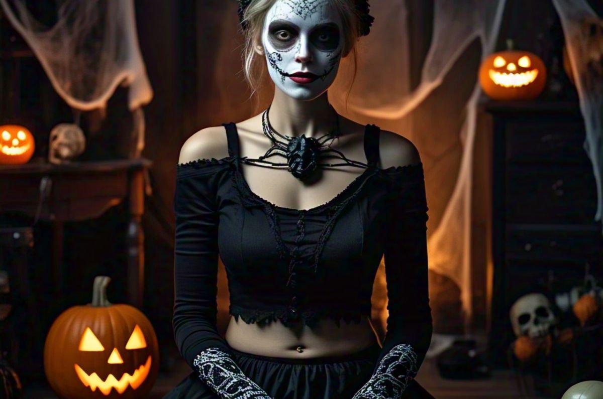 Ideas de disfraz de catrina con ropa casual para este Halloween