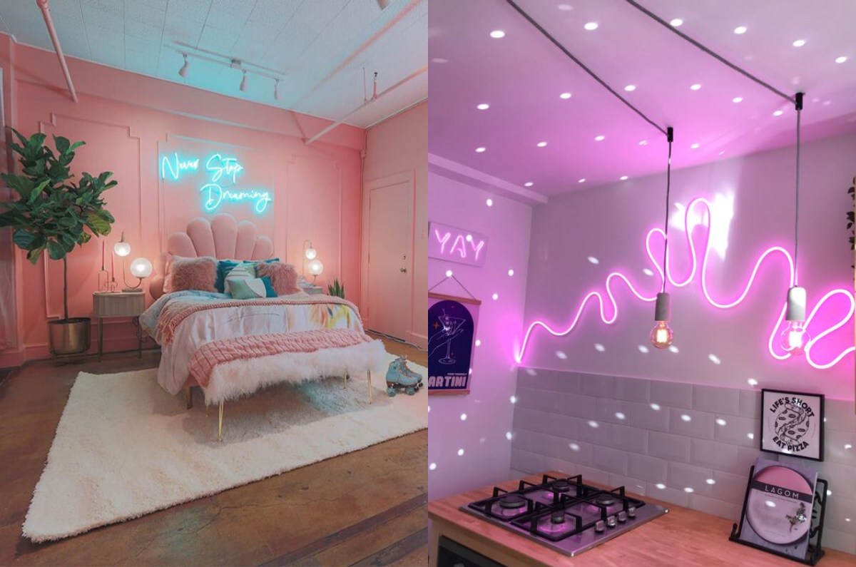 Luz de neon y decoración de interiores: iluminación y color en tus espacios