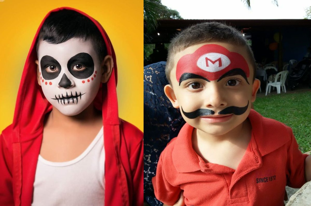 Maquillaje de Halloween para niños ¡No te compliques!