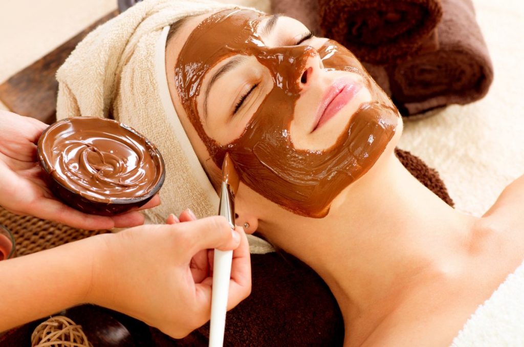 Mascarillas para la cara con chocolate