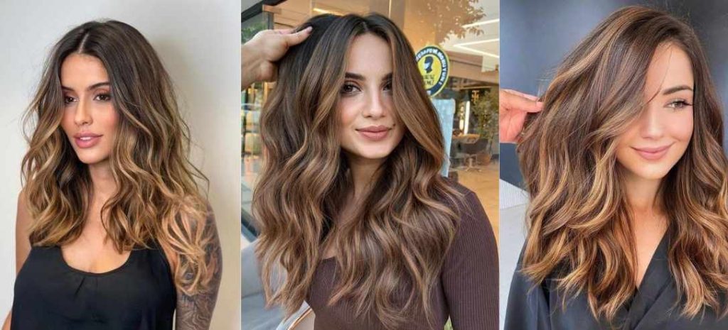 balayage miel caramelo