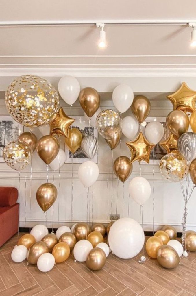 Decoración de globos para fiesta