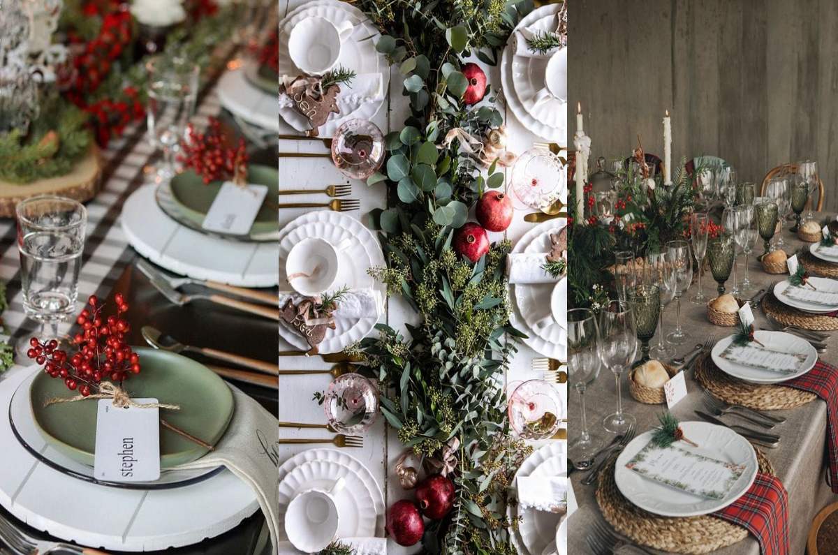 10 ideas creativas para decorar tu mesa de Navidad estilo Pinterest