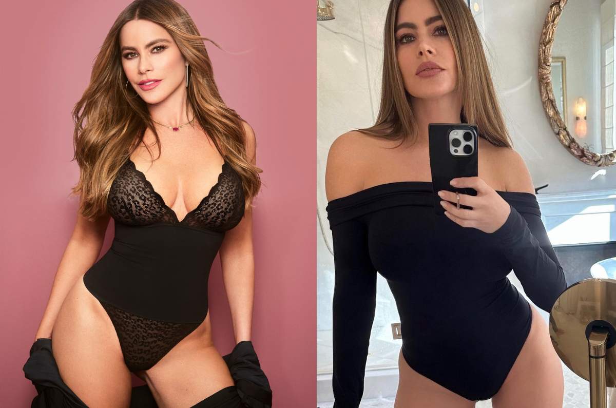 Sofía Vergara muestra cómo lucir body negro a los 51 años
