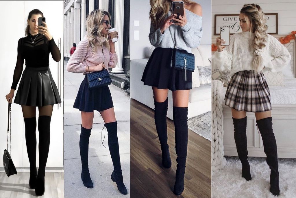Minifaldas tableadas para invierno