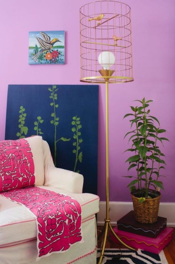 habitación morada