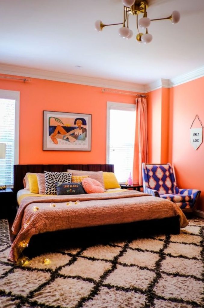habitación naranja
