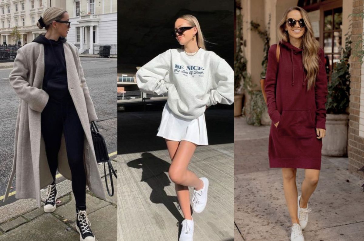 Outfits con maxi sudadera para verte arreglada en cualquier temporada