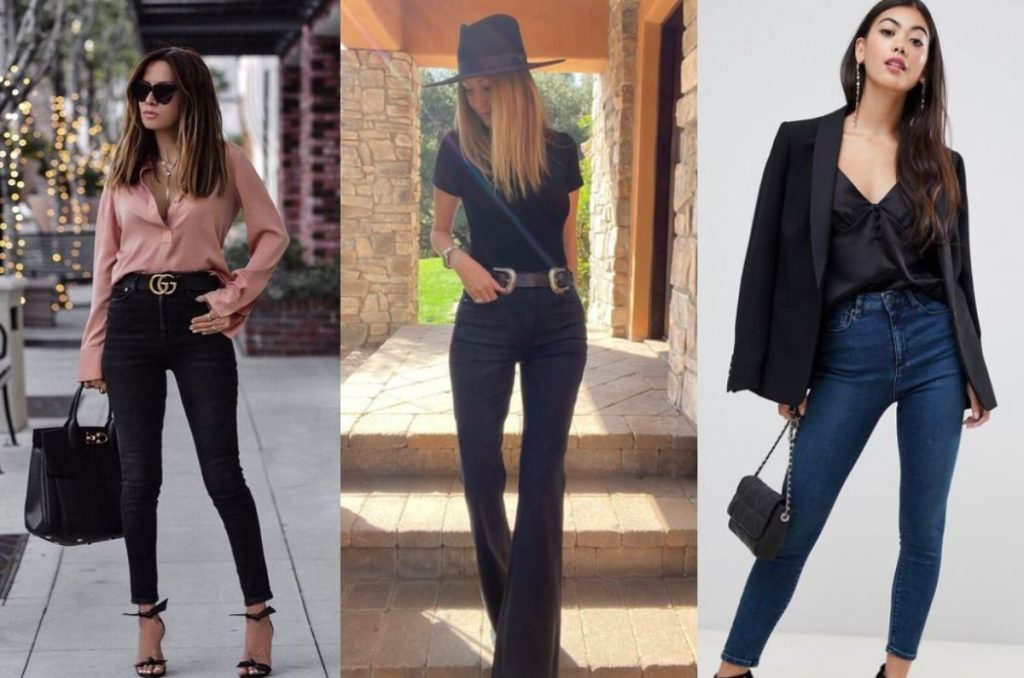 Outfits con jeans oscuros