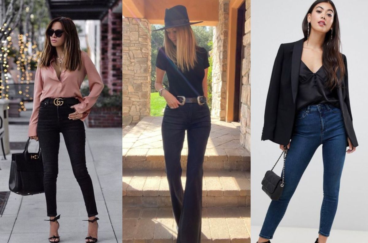 Outfits con jeans oscuros que te hacen lucir elegante