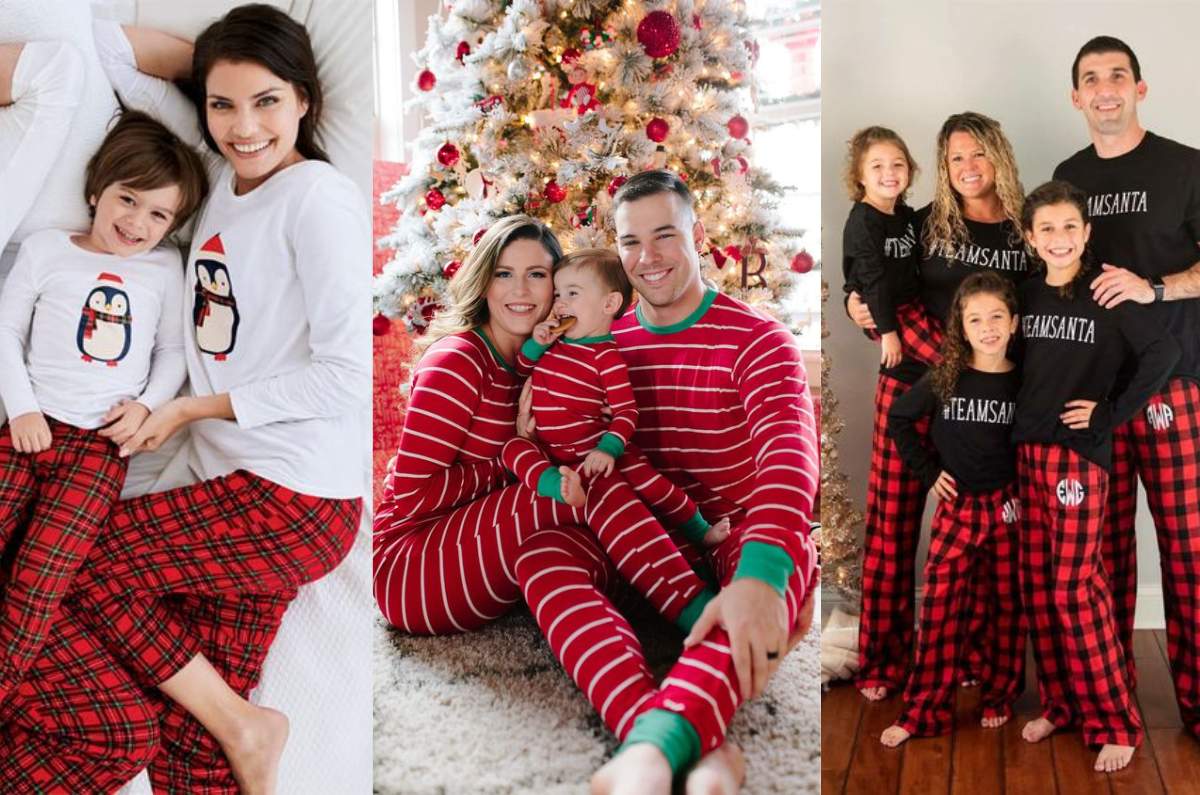 5 ideas para lucir pijamas en familia esta Navidad