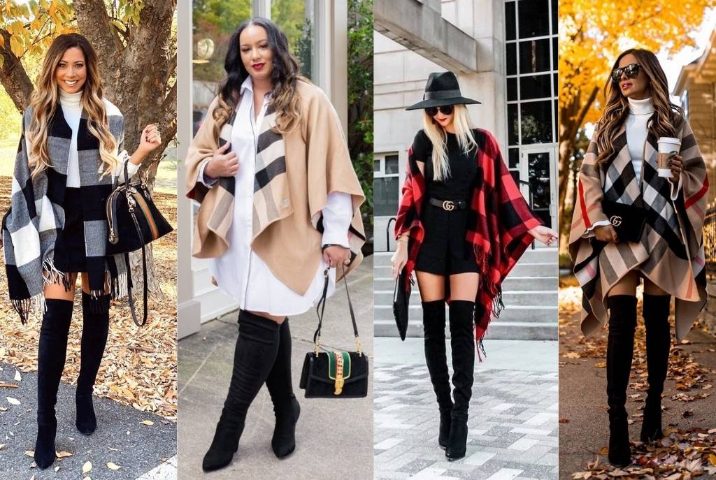 El poncho resalta cualquier outfit invernal