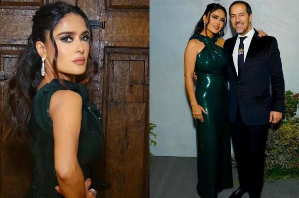 Salma Hayek muestra cómo lucir un vestido de lentejuelas a los 50 1