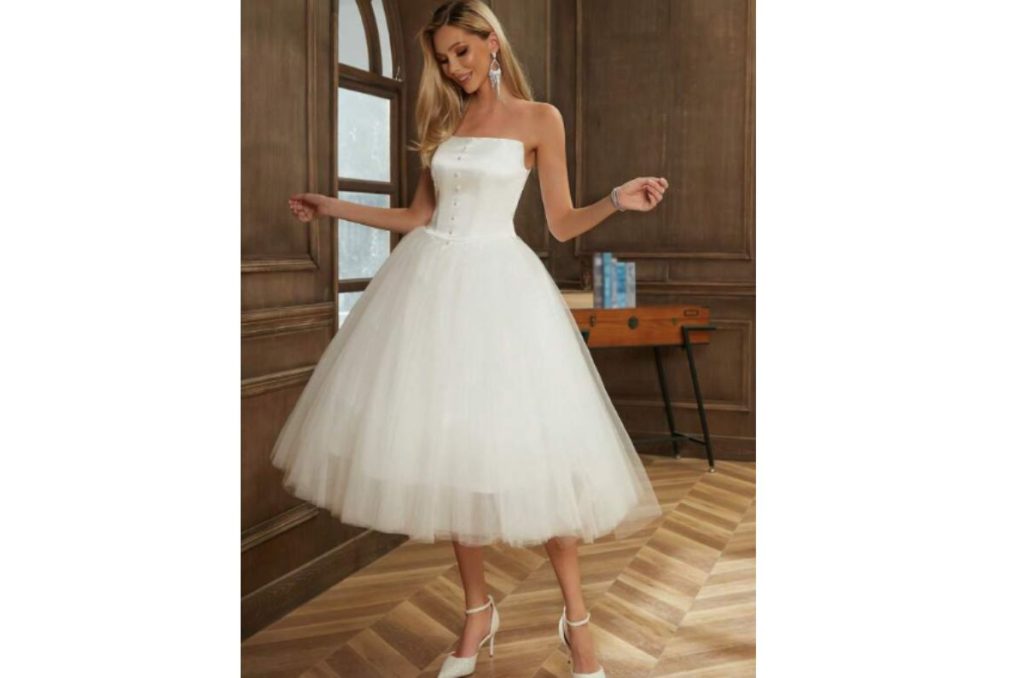Vestidos blancos de novia que encuentras en SHEIN por menos de $1,500.00 2
