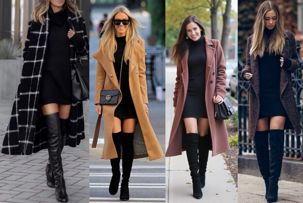 Abrigo con botas para invierno