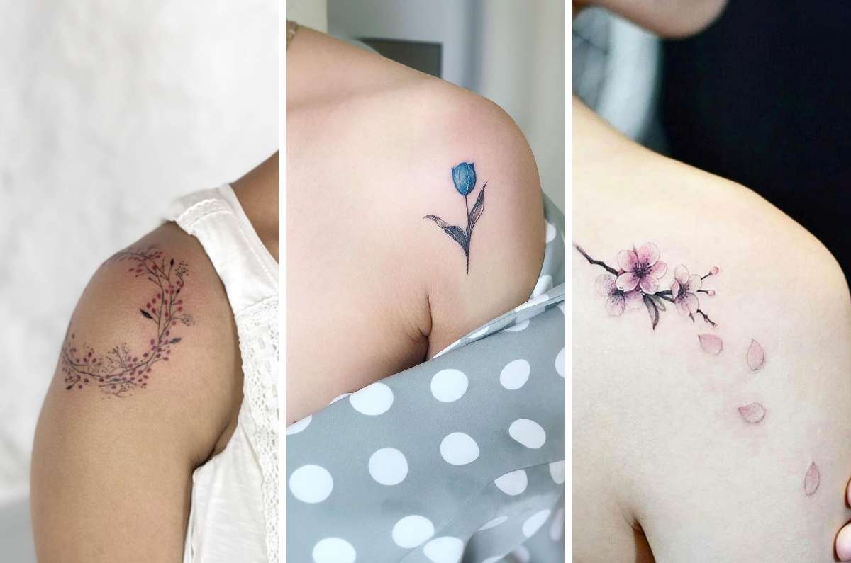 10 ideas de tatuajes de flores en los hombros
