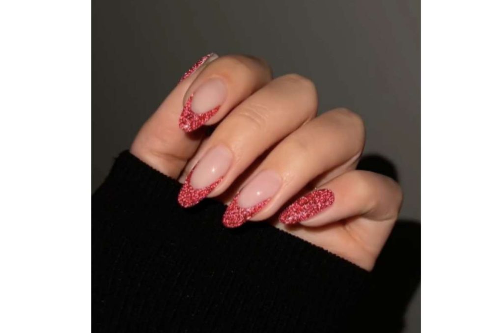 uñas glitter