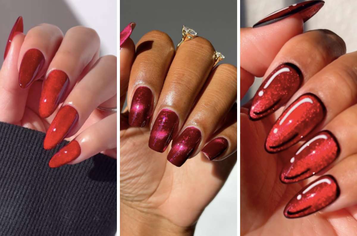 Uñas red velvet: el mani perfecto para la temporada