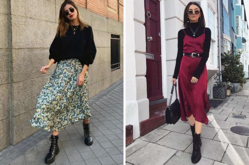 looks con vestidos de invierno para salir de fiesta