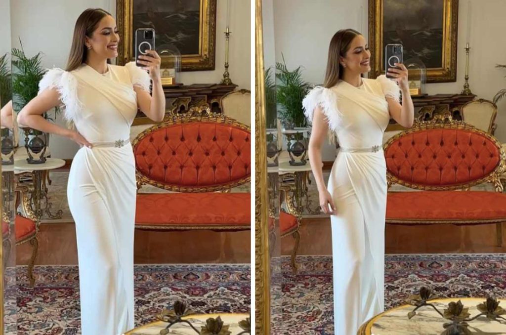 Cynthia Rodríguez y el look blanco perfecto para lucir en eventos formales 0