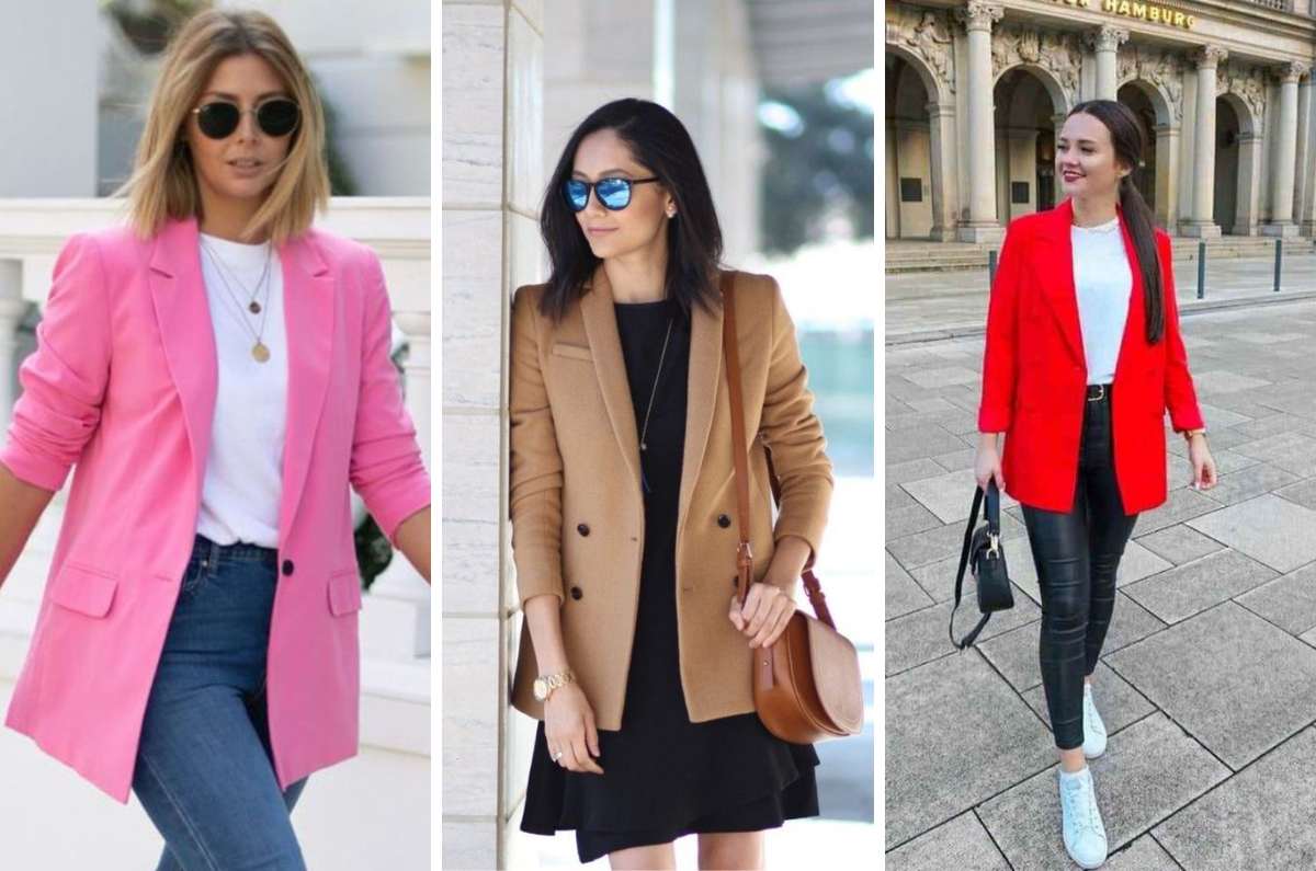 Looks con blazers de colores para ir a la oficina