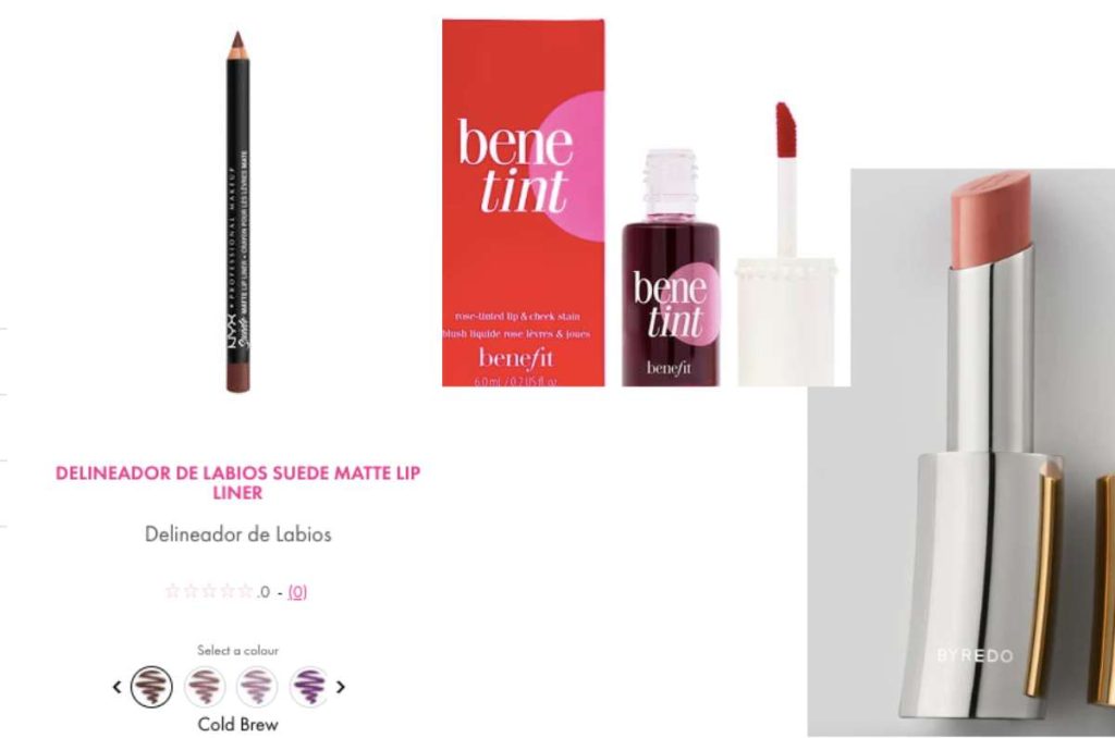 productos para el lip combo de rosalia