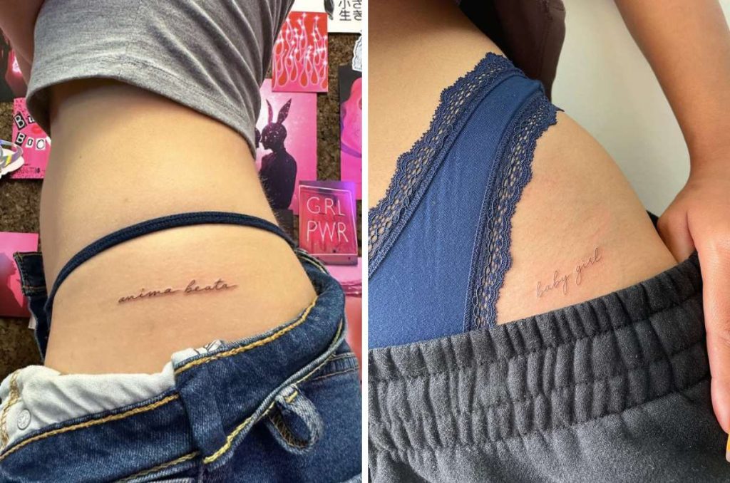 Dónde tatuarse una frase: 10 lugares coquetos y sexys 8