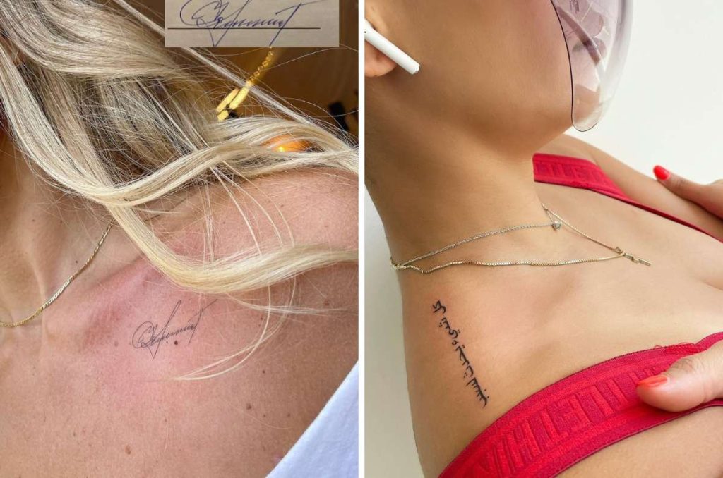 Dónde tatuarse una frase: 10 lugares coquetos y sexys 3