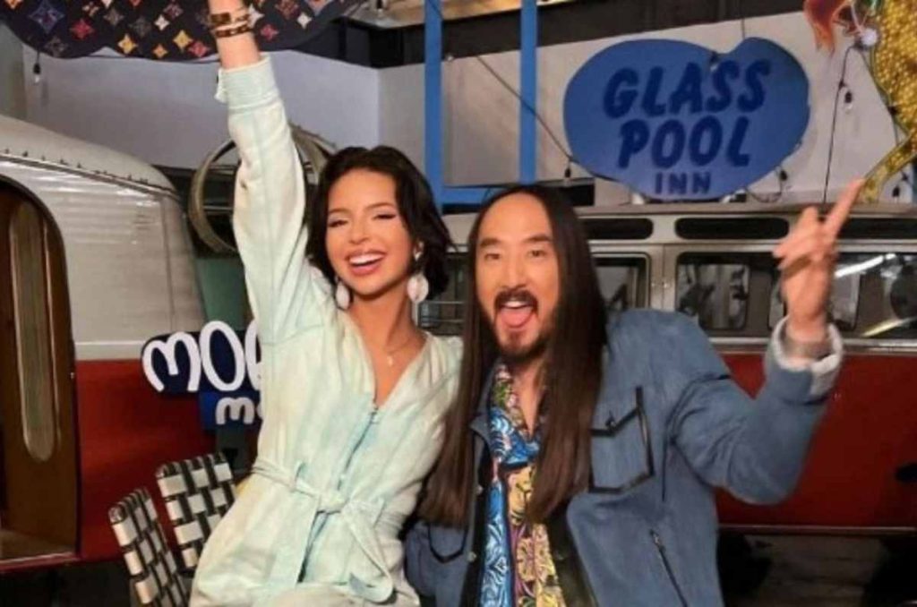 Ángela Aguilar compartió escenario en el EDC México 2024 junto a Steve Aoki 0