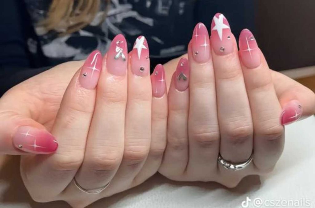 diseños rosas uñas coquette